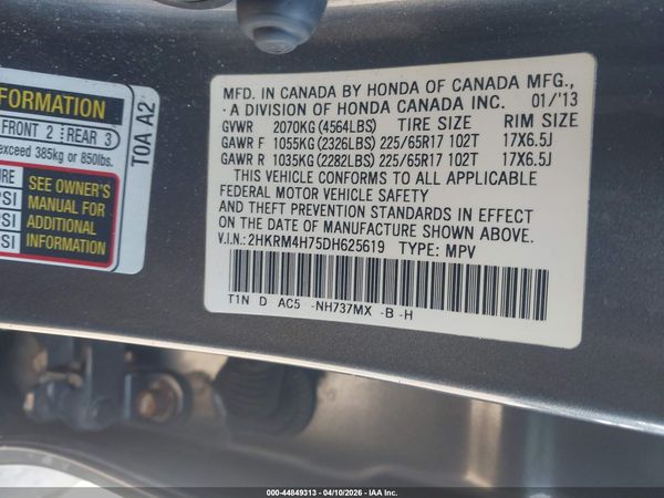 2013 HONDA CR-V EX-L
