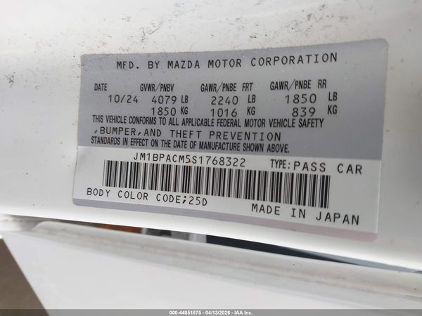 2025 MAZDA MAZDA3 2.5 S PREFERRED
