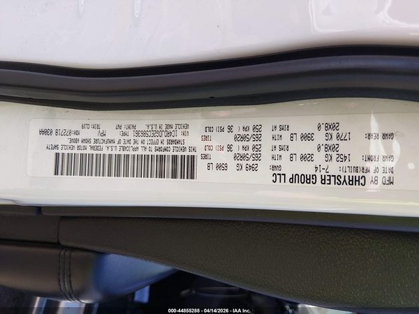 2014 DODGE DURANGO LIMITED