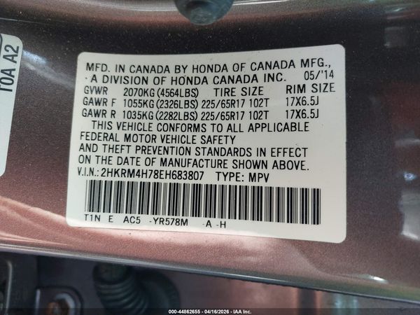 2014 HONDA CR-V EX-L