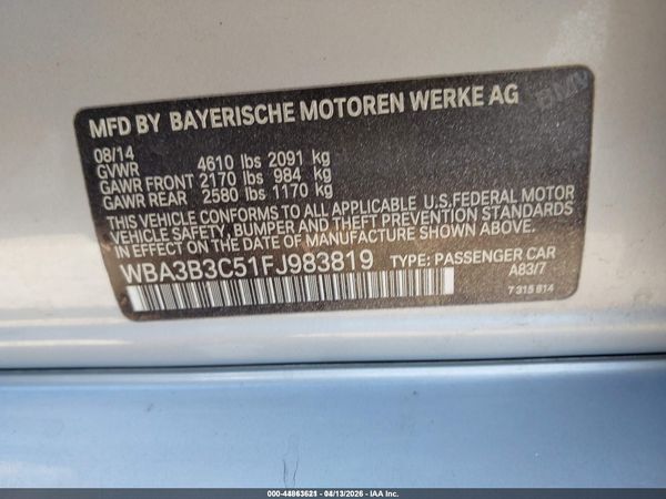 2015 BMW 328I XDRIVE