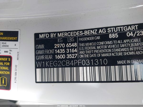 2023 MERCEDES-BENZ EQE 500 4MATIC+