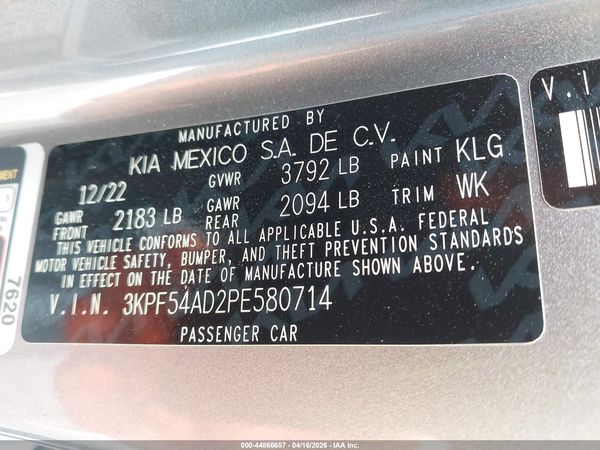 2023 KIA FORTE GT-LINE