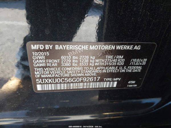 2016 BMW X6 SDRIVE35I