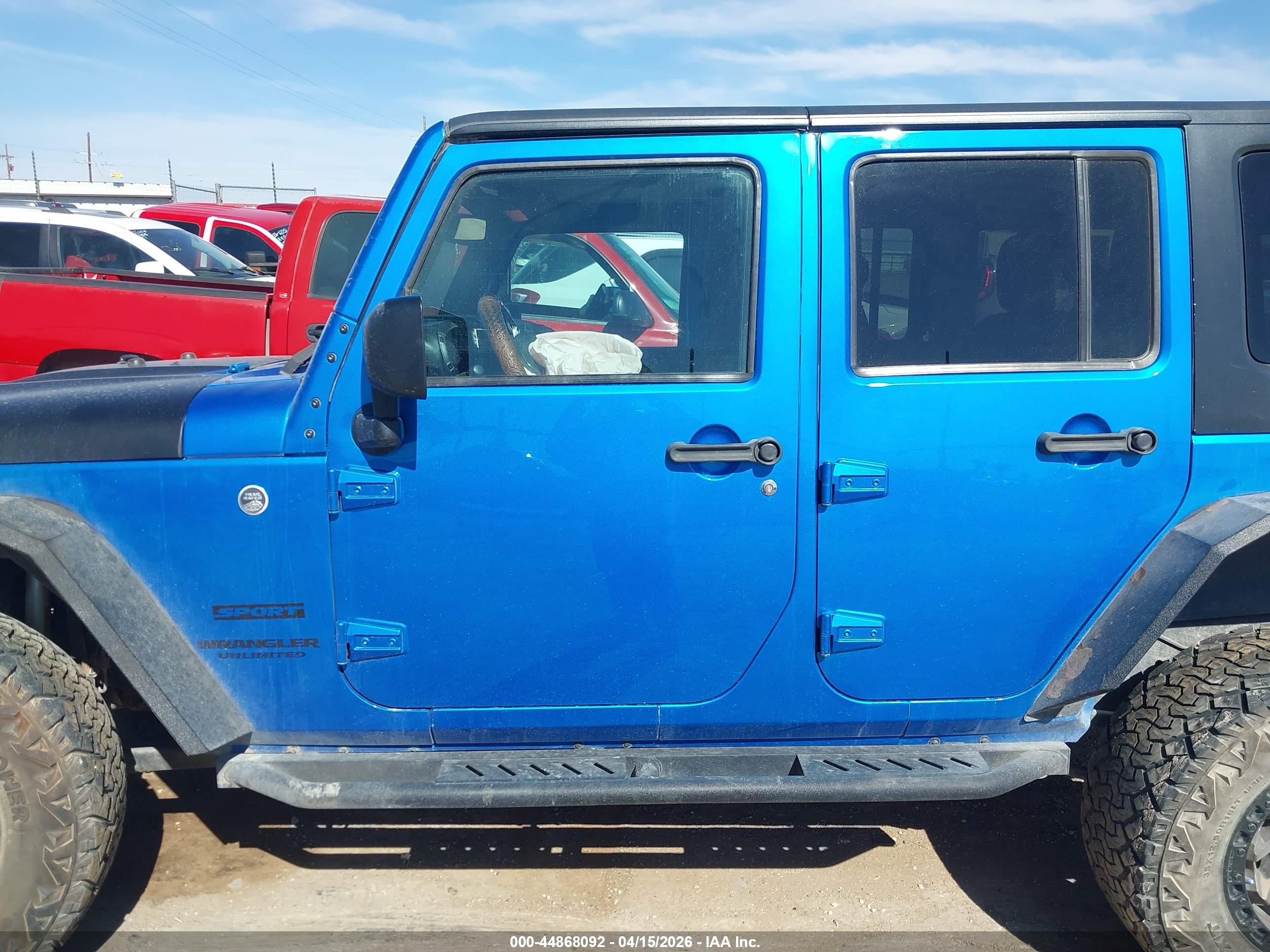 2016 JEEP WRANGLER UNLIMITED SPORT