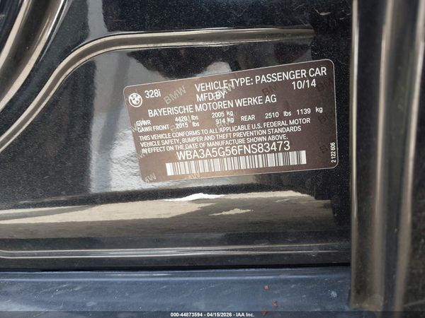 2015 BMW 328I SA
