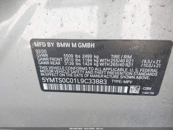 2020 BMW X3 M