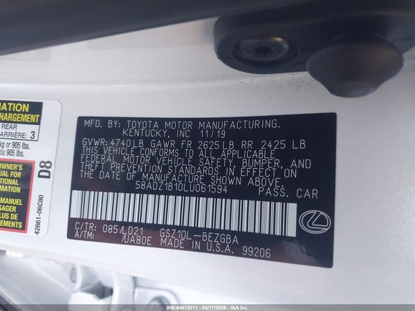 2020 LEXUS ES 350 350 Premium