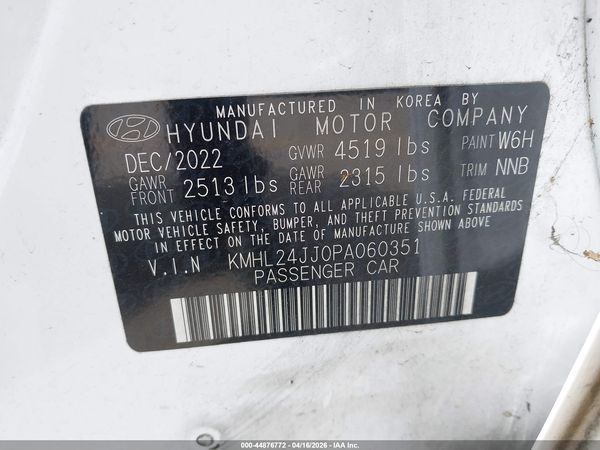 2023 HYUNDAI SONATA HYBRID BLUE