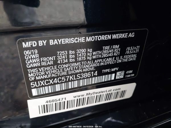 2019 BMW X7 XDRIVE50I