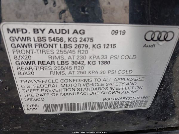 2020 AUDI Q5