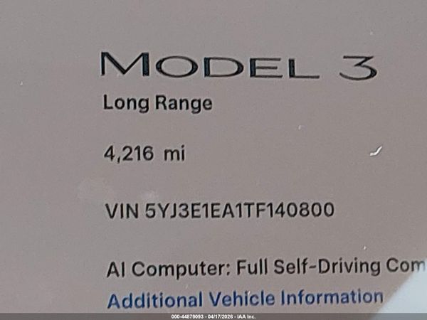 2026 TESLA MODEL 3