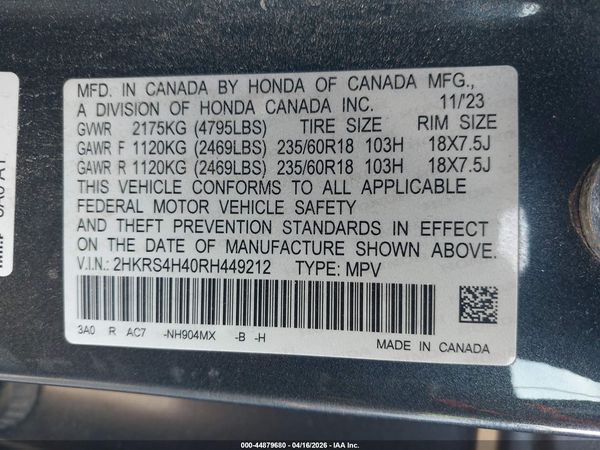 2024 HONDA CR-V EX AWD