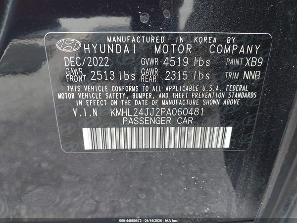 2023 HYUNDAI SONATA HYBRID BLUE