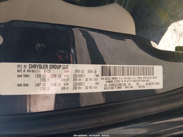 2013 DODGE GRAND CARAVAN SXT — I9
