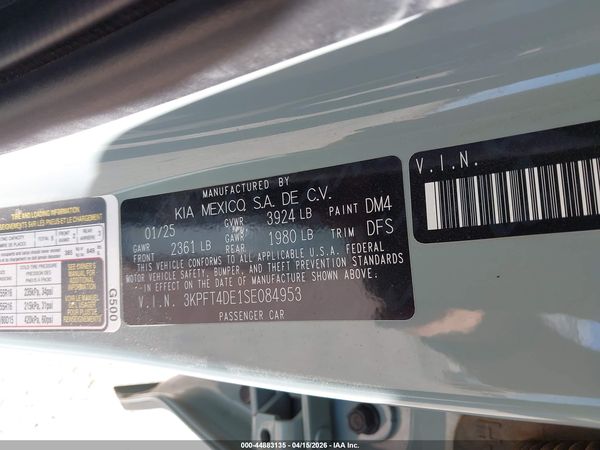 2025 KIA K4 LXS