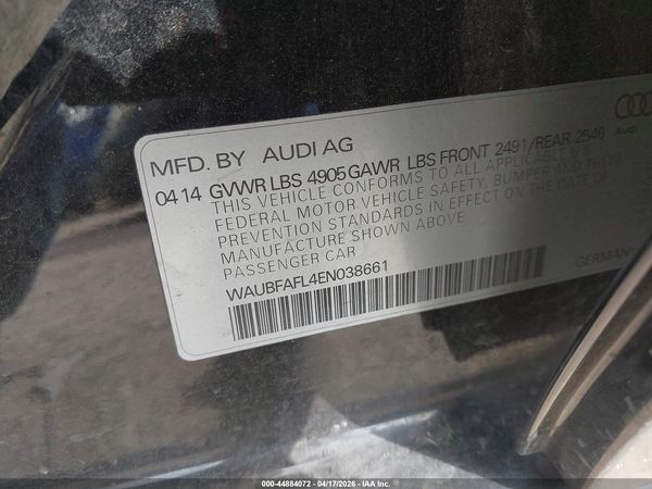 2014 AUDI A4 2.0T PREMIUM