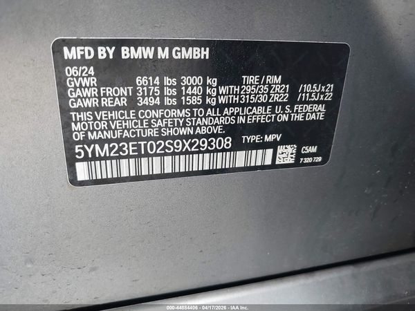 2025 BMW X6 M X6 M Competition