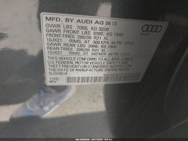 2014 AUDI Q7 3.0 TDI PREMIUM