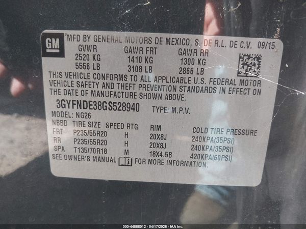 2016 CADILLAC SRX PREMIUM COLLECTION