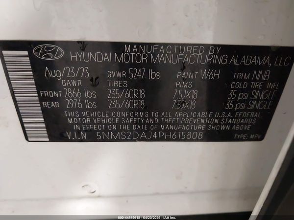 2023 HYUNDAI SANTA FE SEL