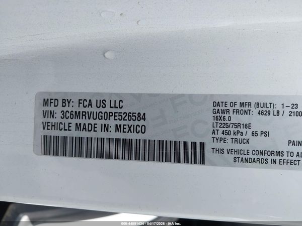 2023 RAM PROMASTER 3500