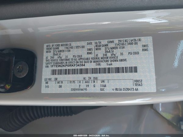 2024 FORD F-150 STX