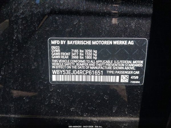2024 BMW I7 XDRIVE60