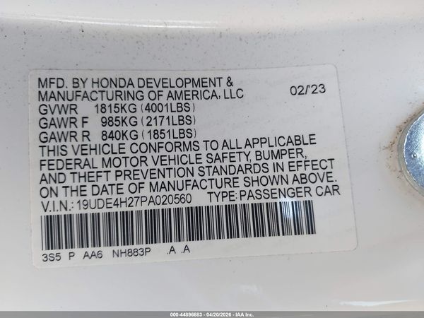 2023 ACURA INTEGRA BASE