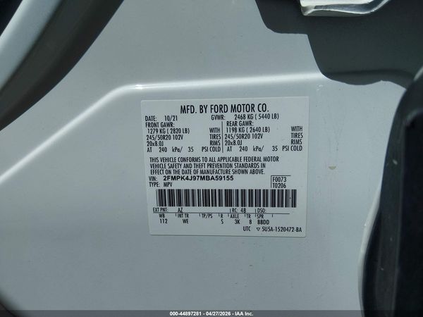 2021 FORD EDGE ST-LINE
