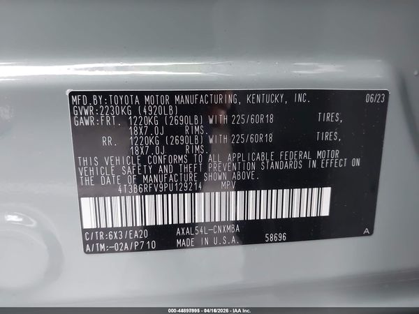 2023 TOYOTA RAV4 HYBRID XLE PREMIUM