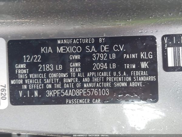 2023 KIA FORTE GT-LINE