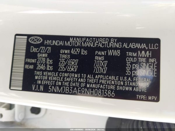 2022 HYUNDAI TUCSON SEL