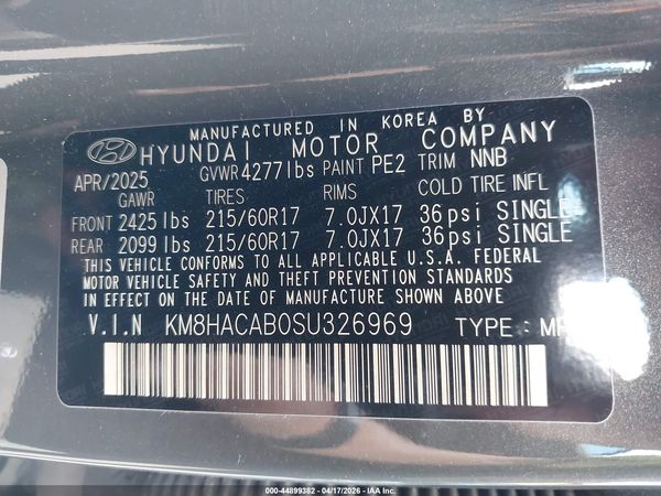2025 HYUNDAI KONA SE