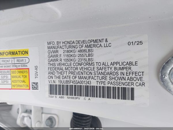 2025 ACURA TLX TECHNOLOGY PACKAGE