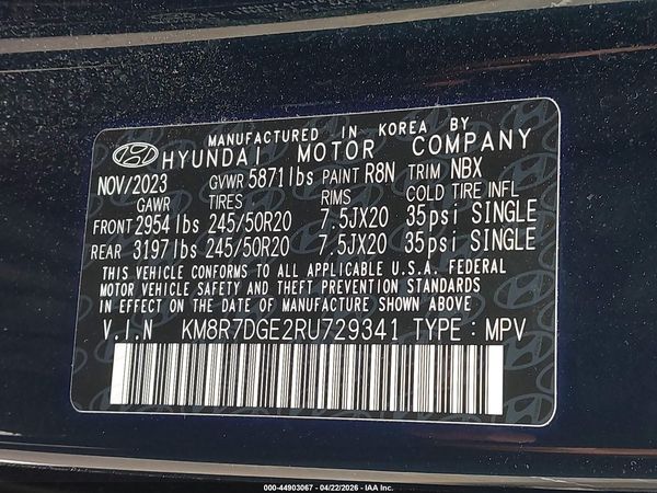 2024 HYUNDAI PALISADE CALLIGRAPHY