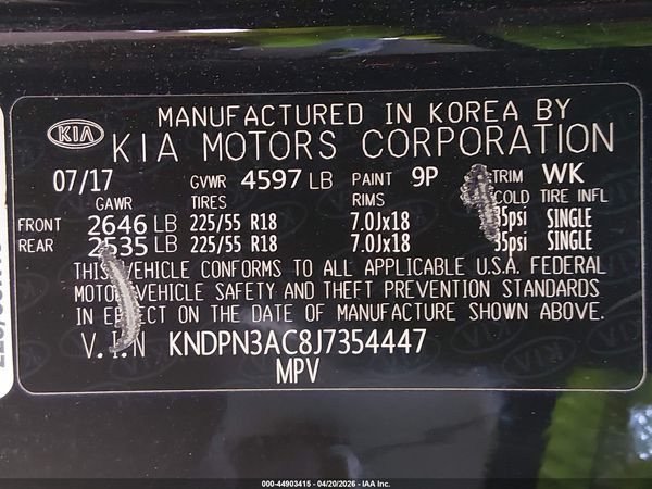 2018 KIA SPORTAGE EX