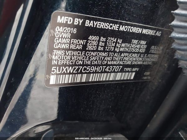2017 BMW X3 SDRIVE28I
