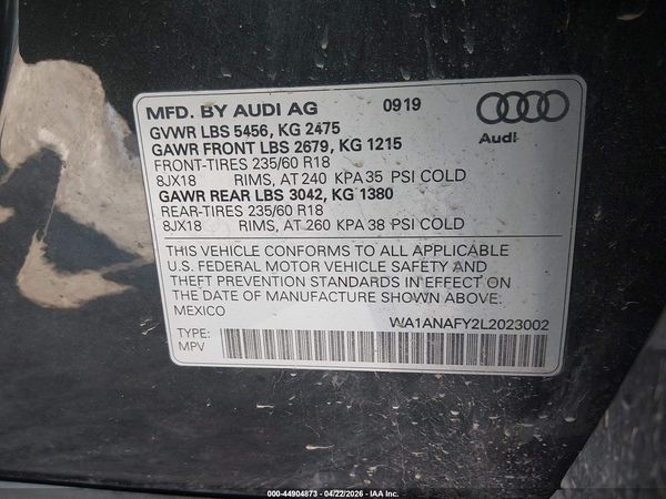2020 AUDI Q5 quattro Premium