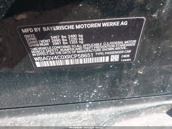 2024 BMW 840I GRAN COUPE XDRIVE