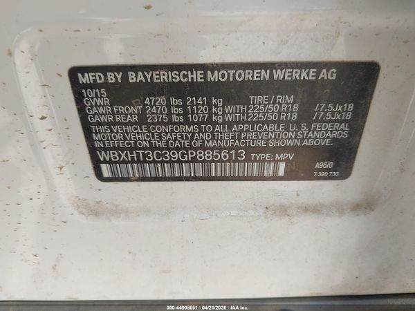 2016 BMW X1 XDRIVE28I