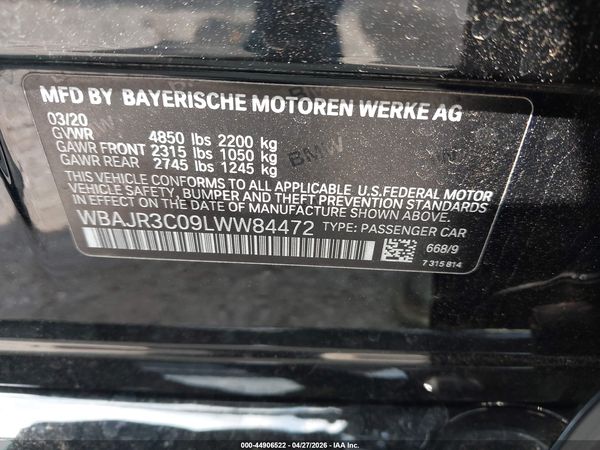 2020 BMW 530I