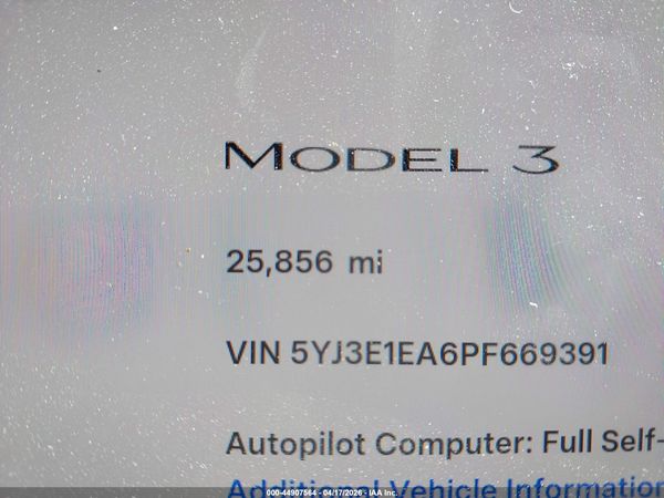 2023 TESLA MODEL 3 REAR-WHEEL DRIVE