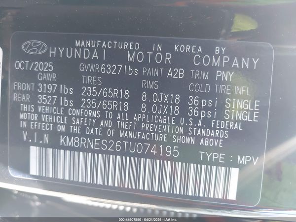 2026 HYUNDAI PALISADE SEL PREMIUM