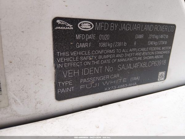 2020 JAGUAR XE S AWD AUTOMATIC