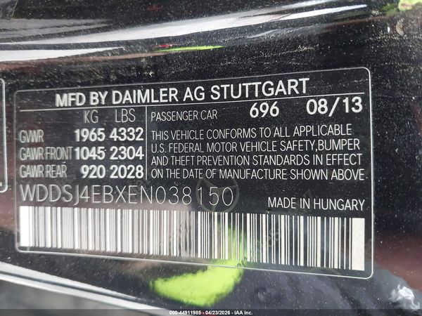 2014 MERCEDES-BENZ CLA 250 CLA250