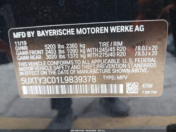 2020 BMW X3 SDRIVE30I