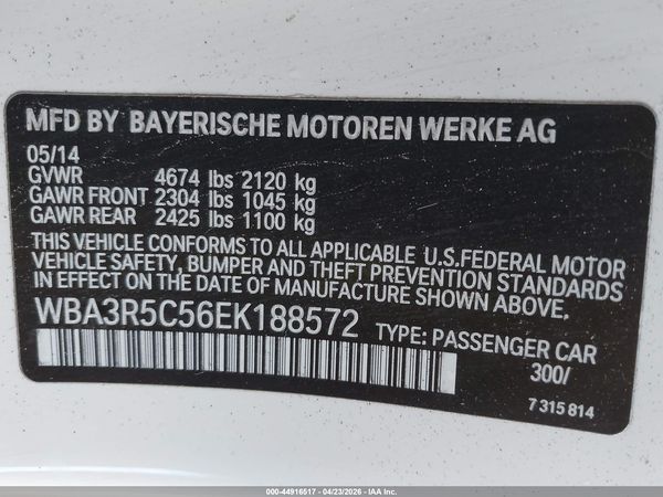 2014 BMW 435I XDRIVE