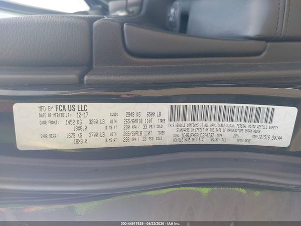 2018 JEEP GRAND CHEROKEE LAREDO E 4X4