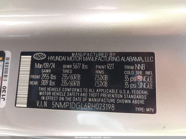 2024 HYUNDAI SANTA FE SE